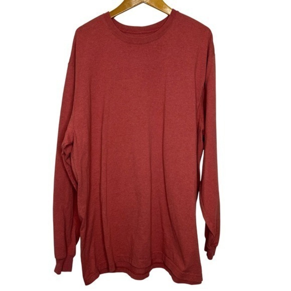 Carhartt Long Sleeve T Shirts (2) 2XLT Orange/Maroon